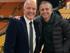 Steve Bull with host Johnny Phillips