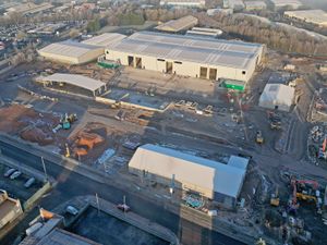 A new aerial picture of the huge Household Waste Recycling Centre and Waste Transfer Station, dubbed the 'Aldridge Super Tip', which is being built on Middlemore Lane, Aldridge.