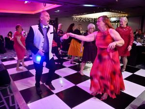 Pics at the Village Hotel in Dudley, where there was a special event to mark Elvis's 90th birthday. Jenny and Glen G from Nottingham.
