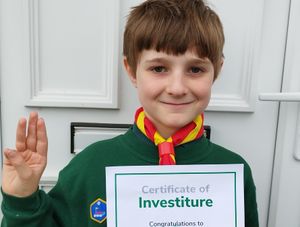 Supporting image for story: Was young Felix the first Shropshire cub to give his promise to the new King?