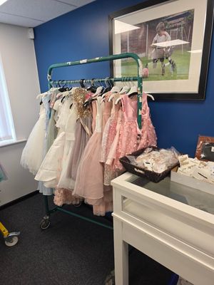 Accessories and bridesmaids dresses from Newlife's last bridal event