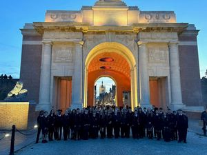 44 Brownhills students performed at The Last Post Ceremony - a world-renowned daily tribute to fallen soldiers of World War One.