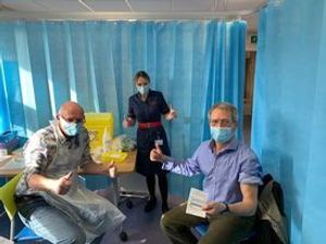 Supporting image for story: MP Owen Paterson praises Shropshire's vaccination programme as he goes for his jab