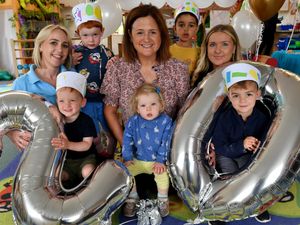 Supporting image for story: Village nursery where children are surrounded by farm animals and tractors celebrates 20th birthday