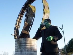 Supporting image for story: Monster turns heads to promote Dudley winter ales event