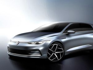 Supporting image for story: Fresh sketch gives a first glimpse at the new Volkswagen Golf