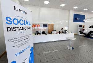 Furrows Kia, Telford, which has reopened after lockdown