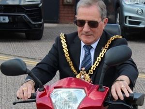 Supporting image for story: ‘Biker’ mayor Mike road-tests new mobility scooter