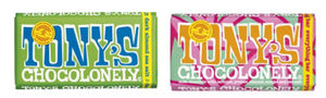 Tony's Chocolonely bars.