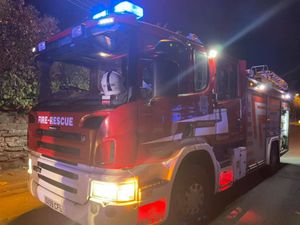 Firefighters said they had a portable blue flashing light stolen from the scene. Photo: Market Drayton Fire Station