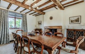 A dining room area