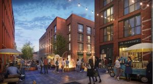 A visualisation of the proposed Jewellery Quarter development. Taken from council report.