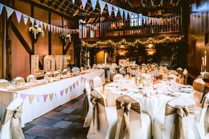 The tables are laid for wedding guests at the Hundred House. Photos: Andy Li Photography