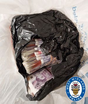 Around £400,000 was seized at the homes of the suspects along with canabis and cocaine