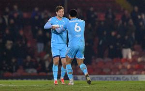 The two goal scorers for Walsall as Aaron Pressley's leveller rescued a draw.