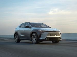 Supporting image for story: This is the bZ4X, Toyota’s first purpose-built electric vehicle