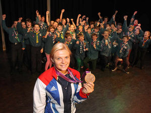Supporting image for story: Paralympic star joins scouts party