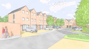 An artist's impression of the planned new estate in Halesowen