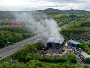 Supporting image for story: Telford fire: Mayor welcomes progress on recycling plant blaze