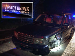 Supporting image for story: Man with 'I'm not drunk' bumper sticker charged with drink-driving