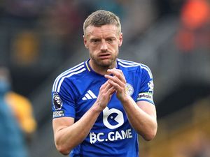 Jamie Vardy in action for Leicester