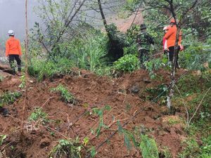 Supporting image for story: Indonesia search resumes after flash flood and landslide kills at least 17