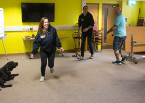 Rehearsal shots of cast for Reparation Island by the Driver Project and the Royal British Legion at the Birmingham Hippodrome