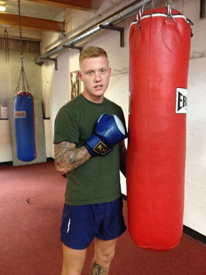 Boxing to orders - Mason Holmes has been given a new lease of life since joining the army.