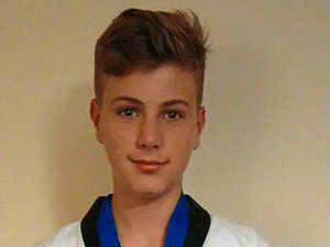 Supporting image for story: Luke's an international Taekwondo hit