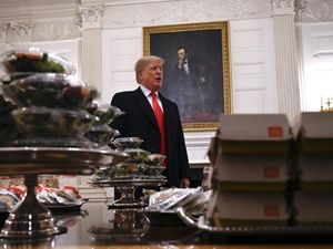 Supporting image for story: ‘Hamberders and covfefe’: Trump’s latest misspelling amuses social media
