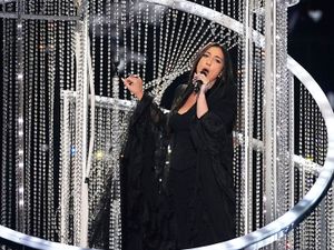 Supporting image for story: Eurovision crew member hit with paint as pair try to disrupt Israel performance