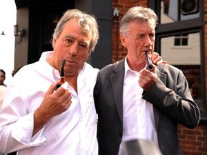Terry Jones (left) and Michael Palin