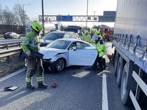 Supporting image for story: Man taken to hospital with 'potentially serious injuries' after M6 crash