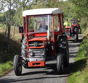 Lynne Rickhuss on her Massey Ferguson 135