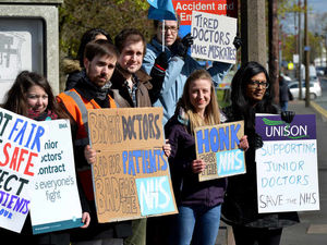 Supporting image for story: Junior doctors' strike IN VIDEO and PICTURES: Hundreds of operations cancelled in first all-out protest
