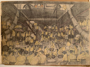 Supporting image for story: Life in Japanese prisoner of war camps captured in soldier’s album being sold at auction