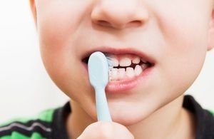 A child brushing their teeth. Picture: Department of Heath & Social Care