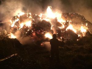 Supporting image for story: Huge blaze near Shrewsbury was deliberate, say investigators