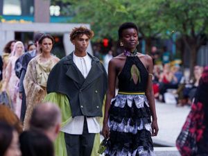 Supporting image for story: Fashion lovers were wowed at a sensational outdoor catwalk show in Birmingham - with talented designers you may know