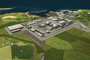Work on the new nuclear power plant at Wylfa, Anglesey, has been suspended