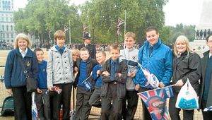 Members of the 1st Ketley Boys Brigade group at Horse Guards Parade