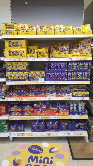  Sainsbury's already has small Easter eggs and other seasonal specials on the shelves. 