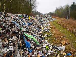 Supporting image for story: Illegally dumped rotting waste near Telford rail track will cost thousands to clear