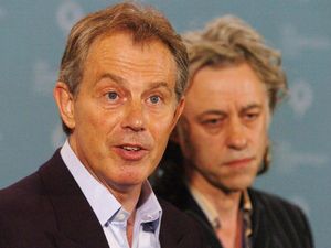 Supporting image for story: Geldof urged Blair to take international lead on aid for Africa