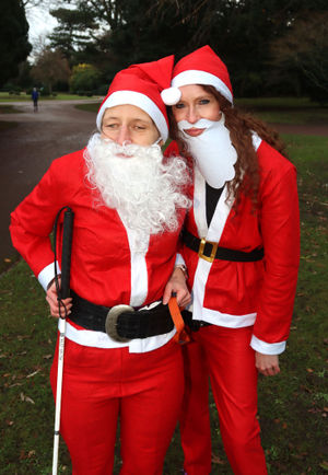 Rachel Lane with Diane Cookson who completed the run in aid of the Beacon Centre