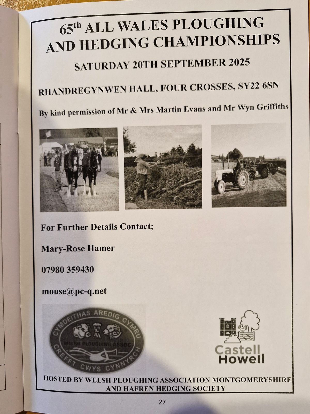 All Wales Ploughing and Hedging Championships 2025 All Wales Ploughing and Hedging Championships 2025
