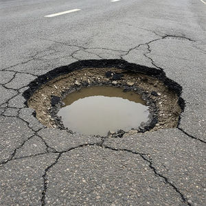 A general picure of a pothole. PIC: West Midlands Combined Authority