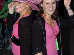 Supporting image for story: Walkers light up town park for hospice fund