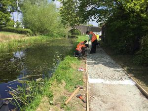 Supporting image for story: New towpath for canal