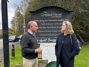Supporting image for story: Penny Mordaunt visits Crooked House site as Dudley North MP outlines priorities for heritage pubs